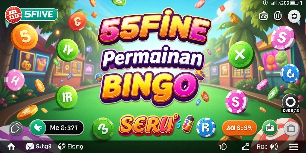 Tampilan menarik permainan Bingo di 55FIVE.