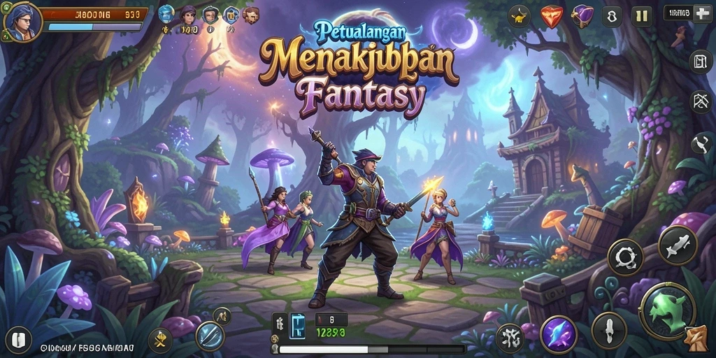 Tampilan gameplay <strong>5RT</strong> yang menarik dengan karakter dan pemandangan indah.