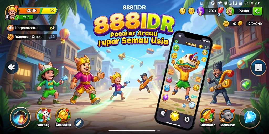 Tangkapan layar yang menunjukkan aksi seru di gameplay 888IDR.