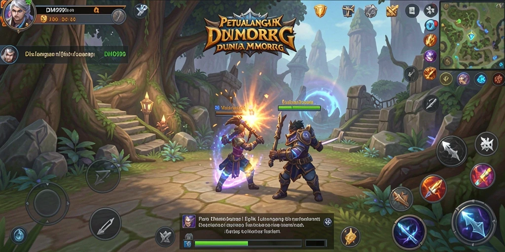 Gameplay seru dalam dunia fantasi MMORPG