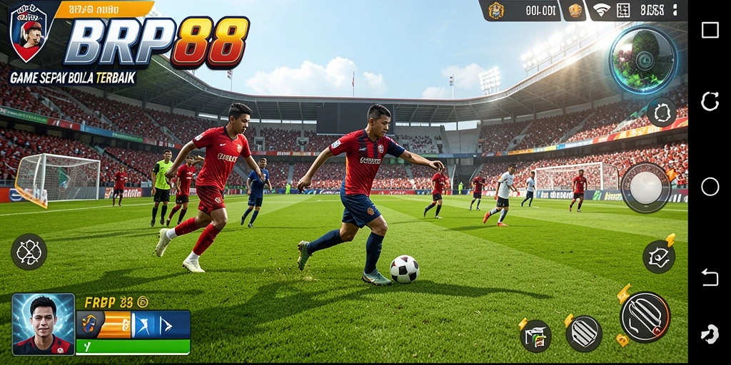 Tampilan gameplay FBRP88 yang memukau dengan aksi sepak bola yang mendebarkan.