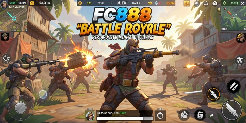 Tampilan gameplay seru di FC888, penuh aksi dan strategi.
