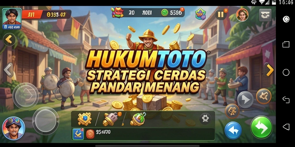 Menampilkan aksi seru dari gameplay HUKUMTOTO yang strategis.