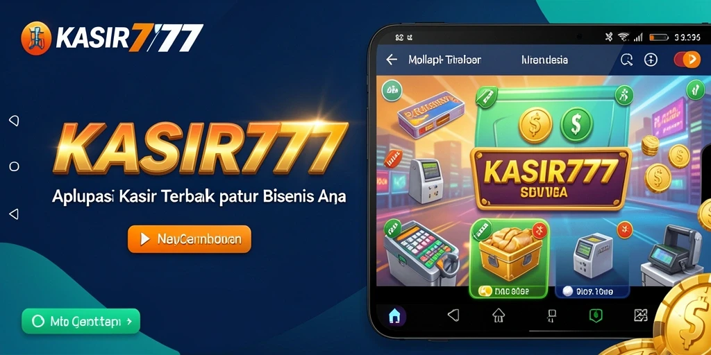 Tampilan antarmuka aplikasi KASIR777 yang intuitif dan menarik.