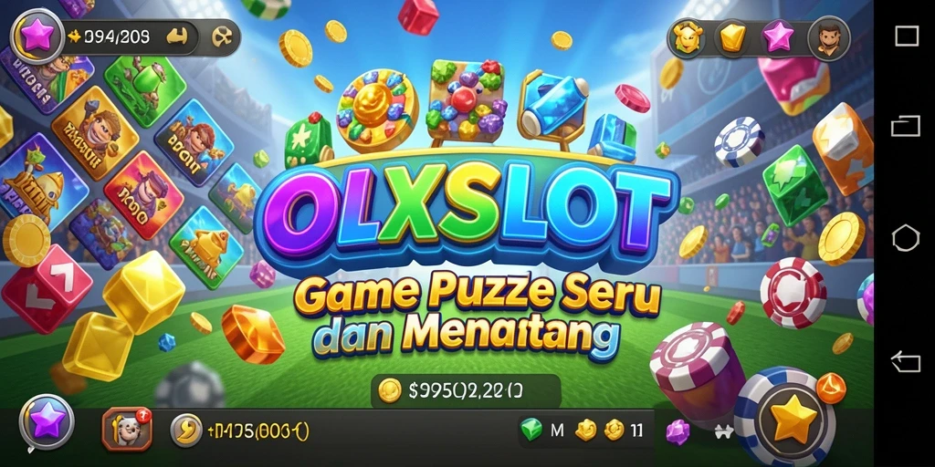 Gameplay OLXSLOT menampilkan tantangan Puzzle yang seru dan menarik.