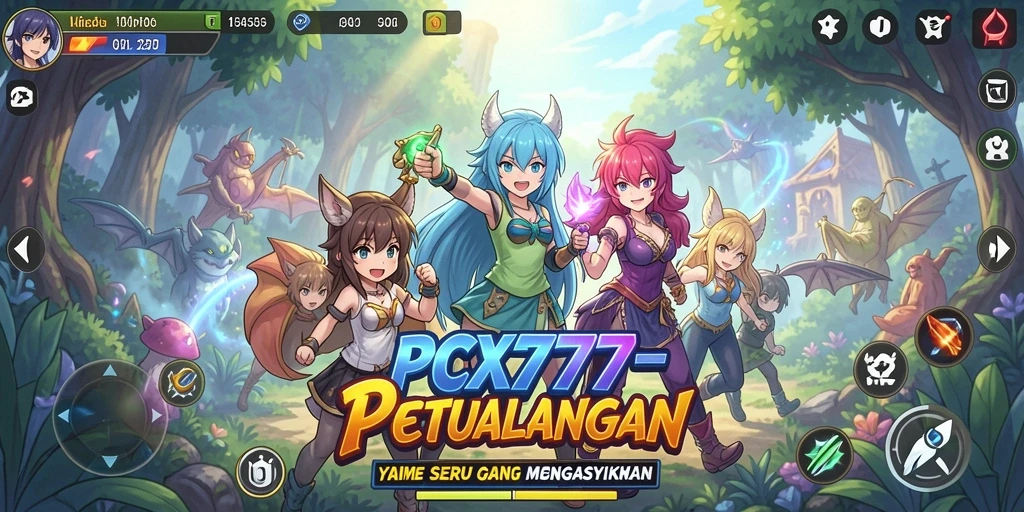 Screenshot utama PCX777 menampilkan aksi karakter dalam pertarungan yang mendebarkan.