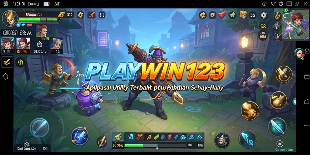 Tampilan antarmuka pengguna PLAYWIN123 yang intuitif dan fungsional.