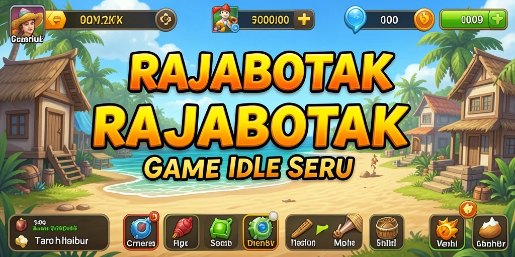 Tampilan gameplay menyenangkan di RAJABOTAK dengan karakter yang unik.