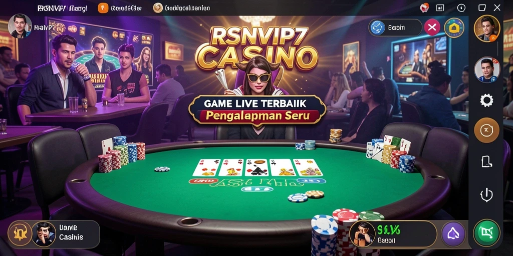 Gameplay mendebarkan di aplikasi Live Casino RSNVIP7.