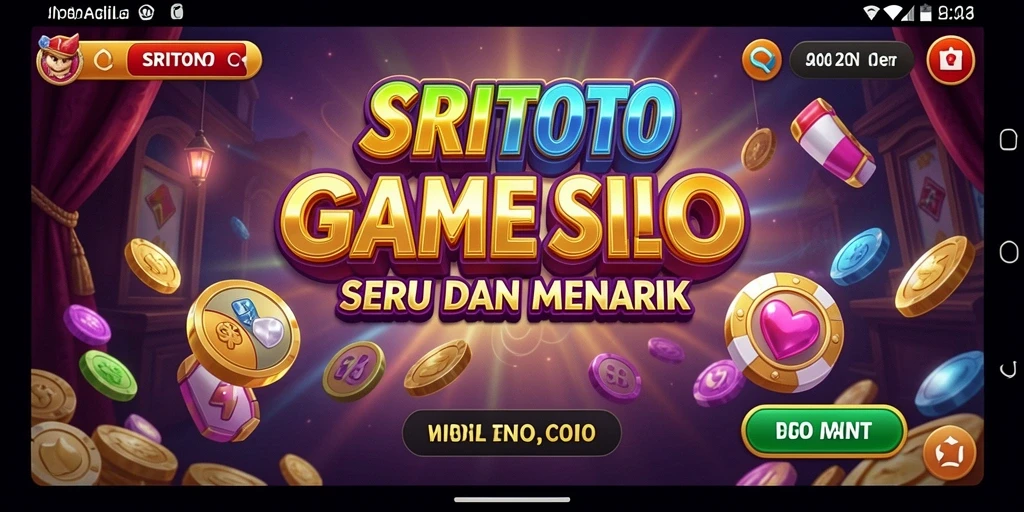 Screenshot SRITOTO menampilkan gameplay Slot yang menarik dan penuh warna.