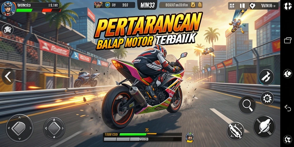 Gameplay seru balapan motor dalam WIN33 dengan grafis menakjubkan.