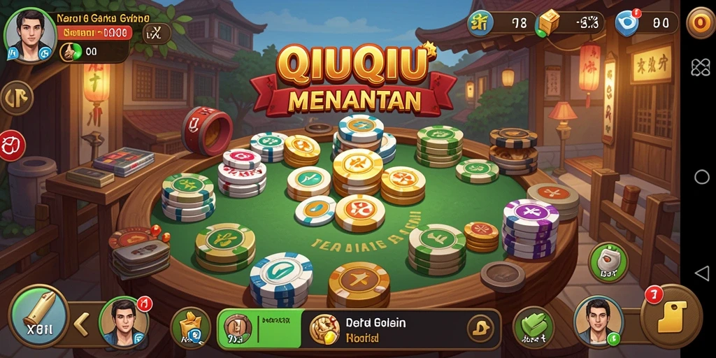 Tampilan gameplay menarik dari X78 dengan kartu QiuQiu.
