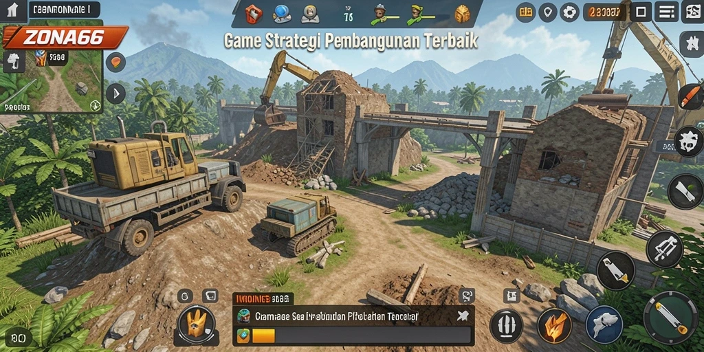 Tampilan gameplay menarik dari ZONA66 dengan strategi mendalam.